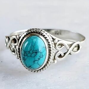 Size 7 Turquoise Statement Ring